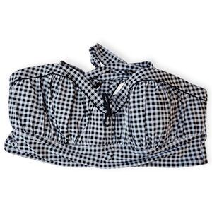 ✨ Torrid Gingham Plaid Bikini Top – Size 5X ✨